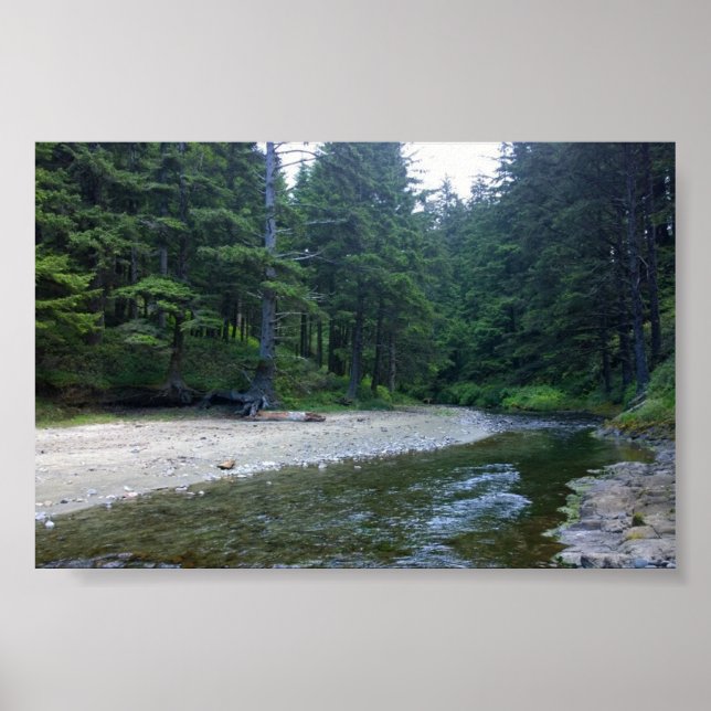 Cummins Creek at Neptune State Park, OR Poster (Front)