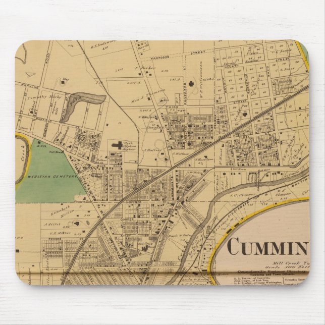 Cumminsville, Ohio Mouse Mat (Front)