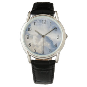 Cumulus Cloud Group Black Numbers Watch