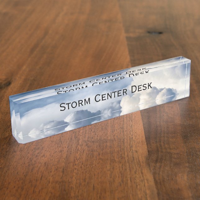 Cumulus Cloud Group Custom Text Nameplate (Side)