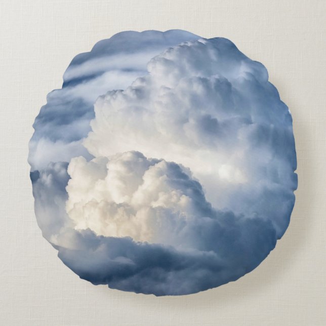 Cumulus Cloud Group Round Cushion (Front)