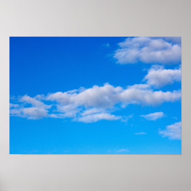 cumulus clouds over the western Antarctic Poster (Front)