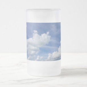Cumulus Puffs Frosted Glass Beer Mug
