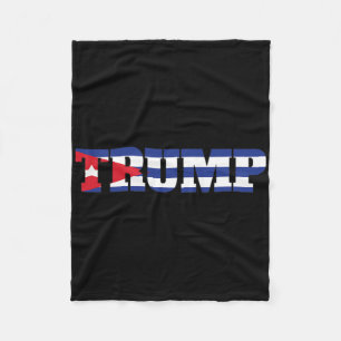 Cun Trump Supporter National Flag Havana Cu For Tr Fleece Blanket
