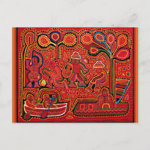 Cuna Indian Men in Cayucos Postcard