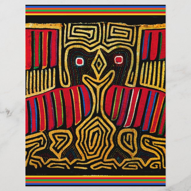 Cuna Indian Mola Duck Design (Front)