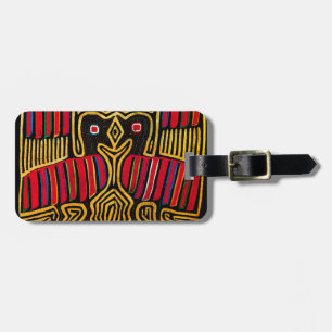 Cuna Indian Mola Duck Design Luggage Tag