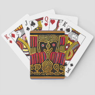 Cuna Indian Mola Duck Design Playing Cards