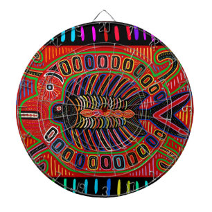 Cuna Indian Mola Flying Fish Dartboard