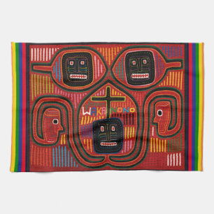 Cuna Tribal Design Tea Towel