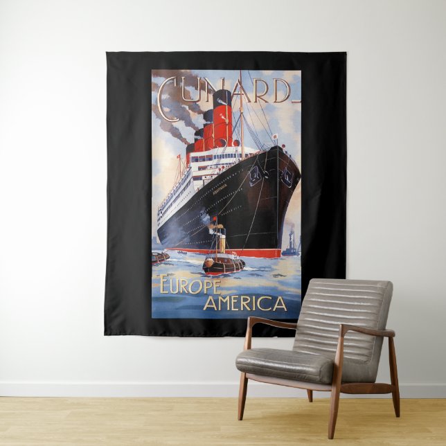 CUNARD OCEAN LINER AQUITANIA  TAPESTRY (In Situ)