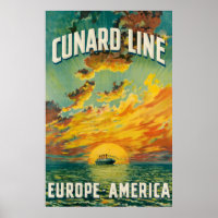 CUNARD OCEAN LINER EUROPE AMERICA