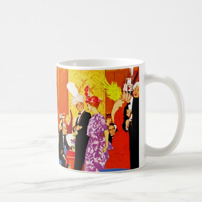 Cunard Queen's Party Ad Coffee Mug (Right)