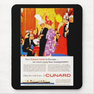 Cunard Queen's Party Ad Mouse Mat