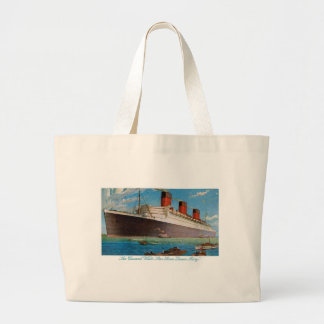 Cunard White Star Line's Queen Mary Large Tote Bag