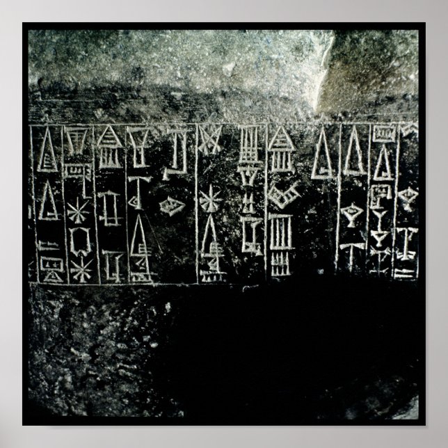 Cuneiform script poster (Front)