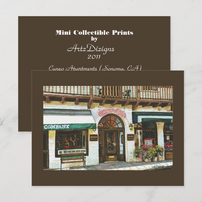 Cuneo Apartments  Mimi Collectable Prints Postcard (Front/Back)