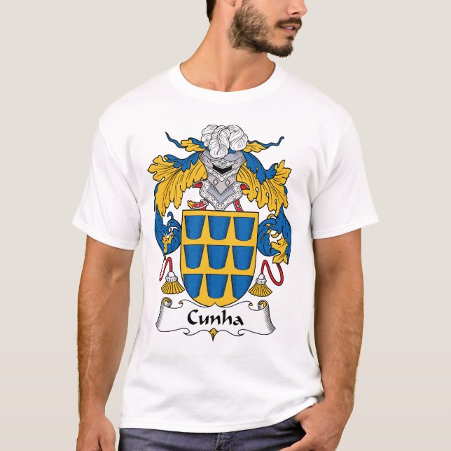 Cunha Family Crest T-Shirt (Front)