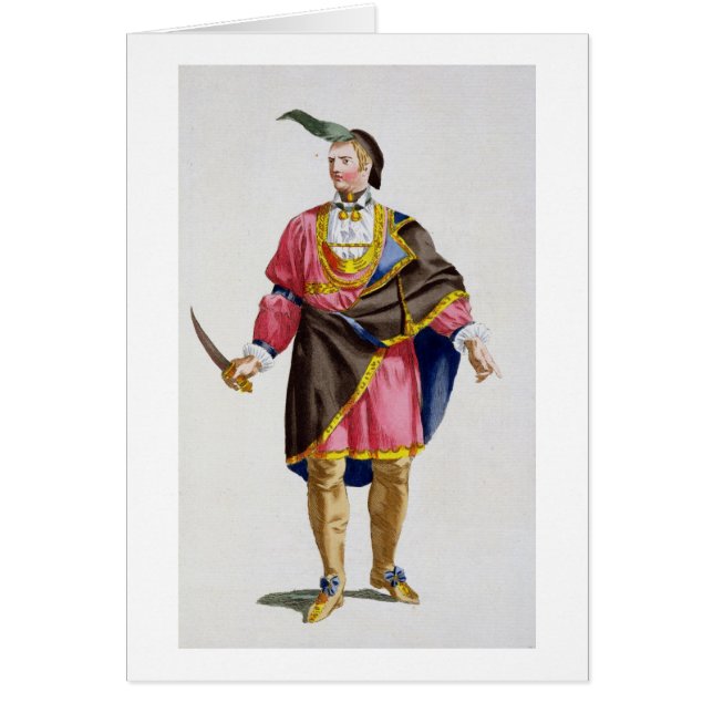 Cunne Shote, Chief of the Cherokees, 1780 (coloure (Front)