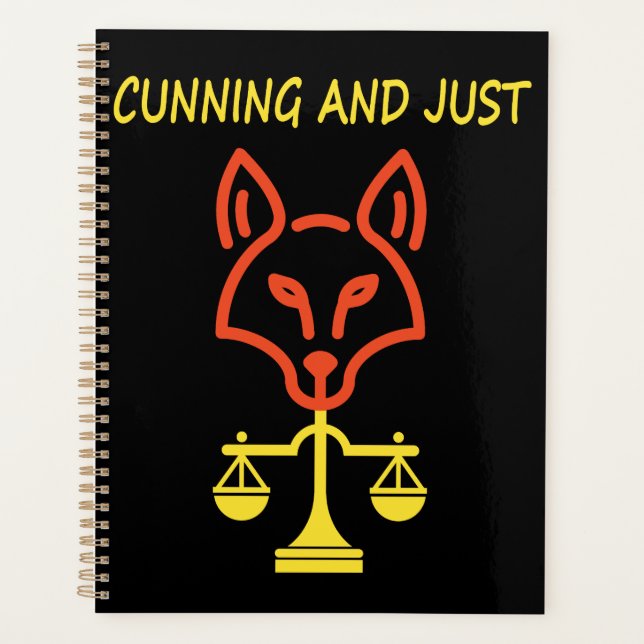 Cunning And Just - Fox Justice Balance Design Planner (Front)