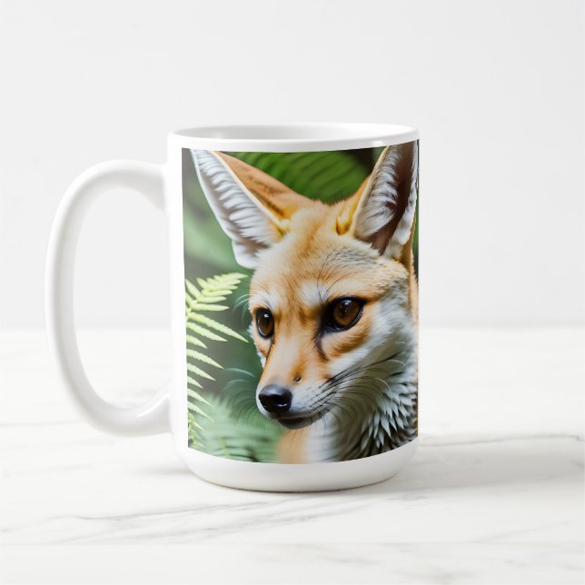 Cunning Fennec Fox, Coffee Mug (Left)