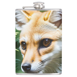 Cunning Fennec Fox, Hip Flask