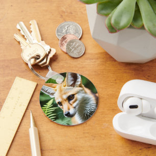 Cunning Fennec Fox, Key Ring