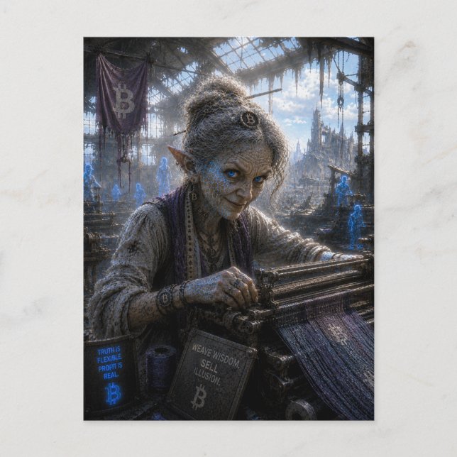 Cunning / Weaver / Textile Factory Postcard (Front)