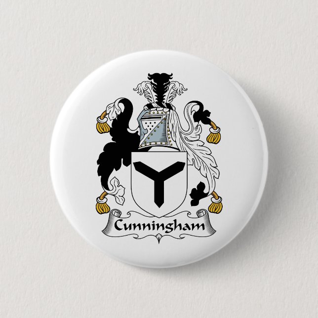 Cunningham Family Crest 6 Cm Round Badge (Front)