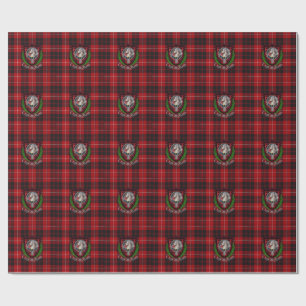 Cunningham Scottish Clan Tartan & Crest Wrapping Paper