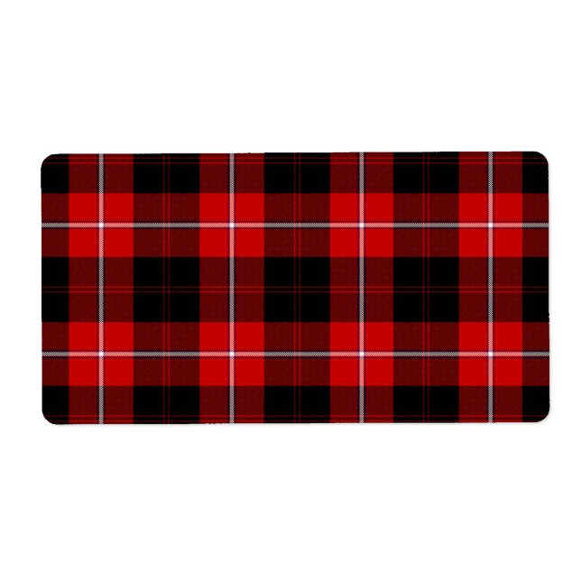 Cunningham Tartan Red Black Plaid (Front)