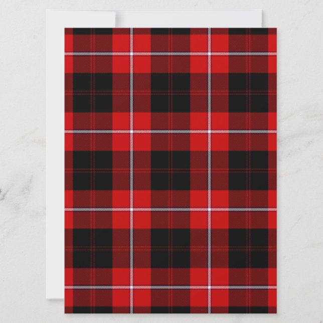 Cunningham Tartan Red Black Plaid (Front)