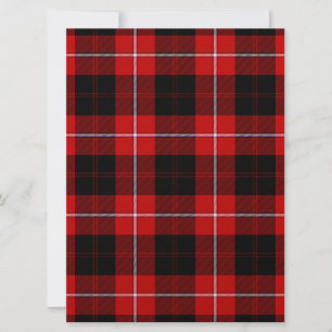 Cunningham Tartan Red Black Plaid
