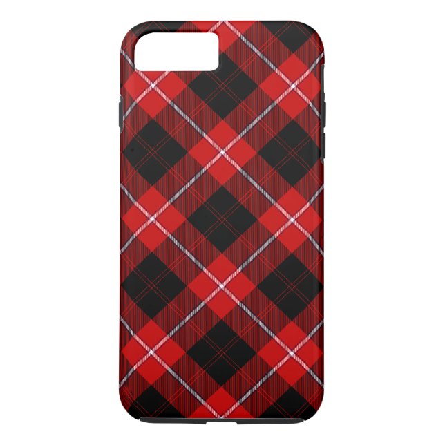 Cunningham Tartan Red Black Plaid Case-Mate iPhone Case (Back)
