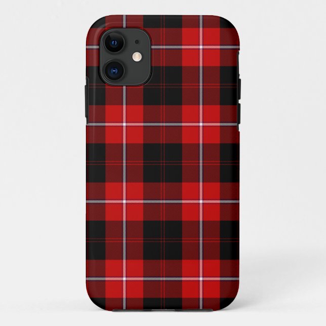 Cunningham Tartan Red Black Plaid Case-Mate iPhone Case (Back)