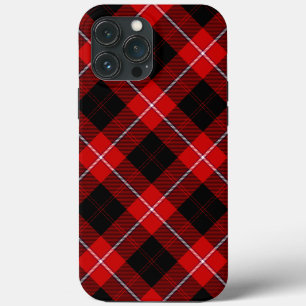 Cunningham Tartan Red Black Plaid iPhone 13 Pro Max Case