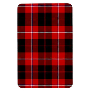 Cunningham Tartan Red Black Plaid Magnet
