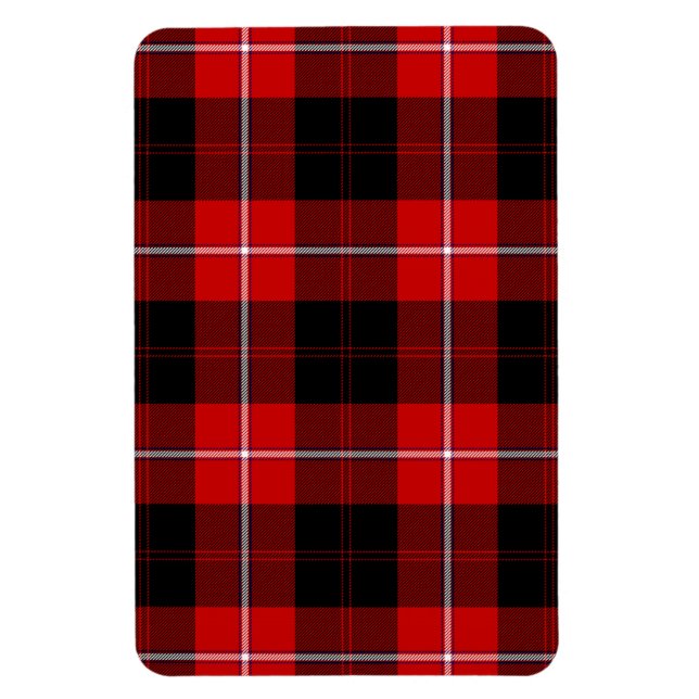 Cunningham Tartan Red Black Plaid Magnet (Vertical)