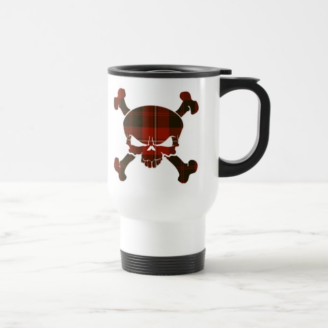 Cunningham Tartan Skull No Banner Mug (Right)