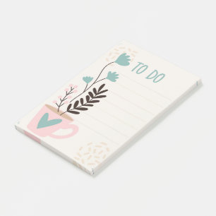 Cup and Hearts Magnetic Dry Erase Post-it Notes