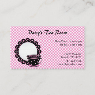 Cup and Saucer Tea and Coffee Business Card