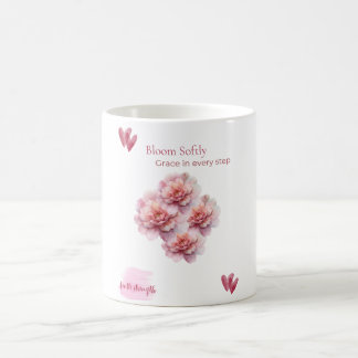 Cup/ Bloom Softly with Pink Peonies Coffee Mug