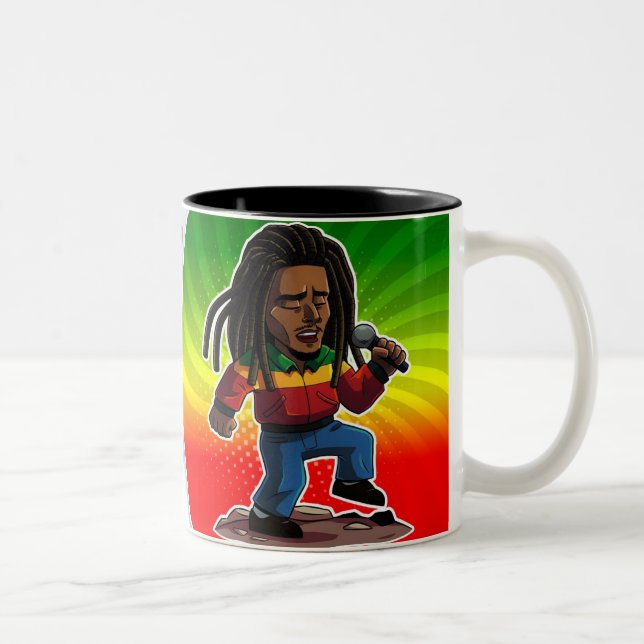 cup Bob Marley Cartoon Style | Rasta Regg (Right)
