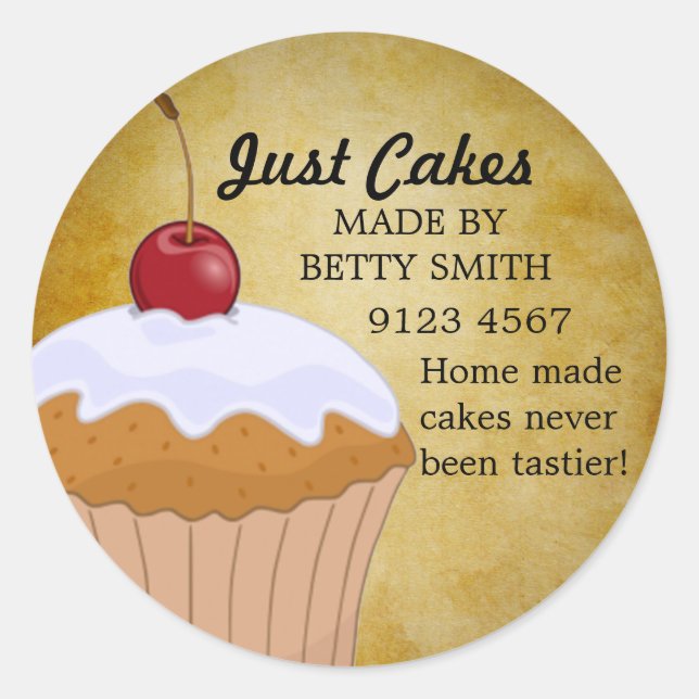 Cup Cake Sticker (Front)