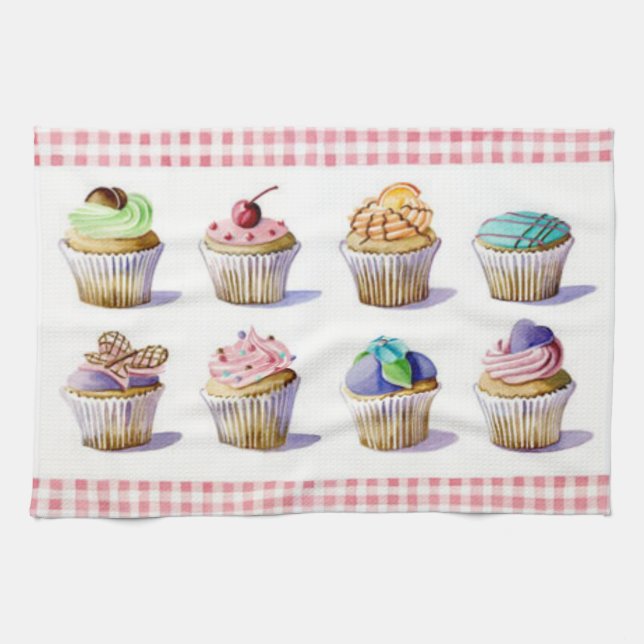 Cup cake tea towel (Horizontal)