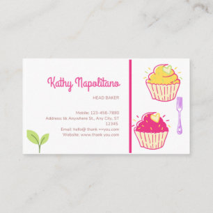 Cup Cakes Bakery Business Cards
