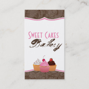 Cup Cakes Bakery Sweet Treats Business Card