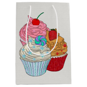 Cup Cakes Medium Gift Bag