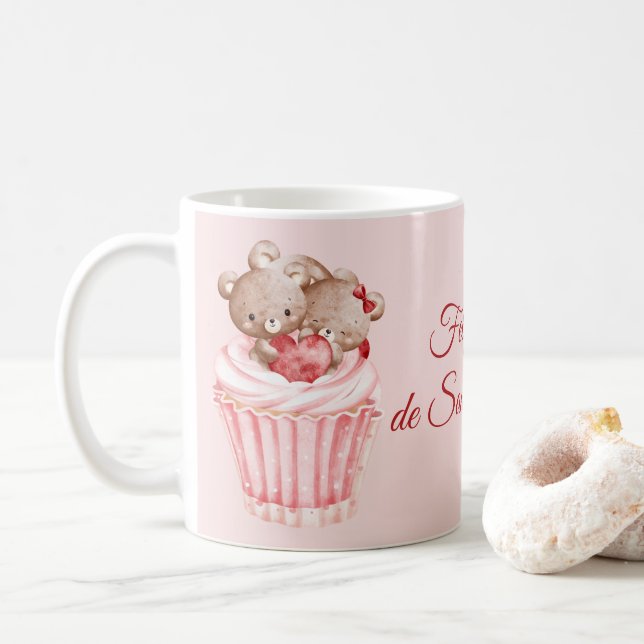 Cup Coffee Mug Valentine's Day (With Donut)