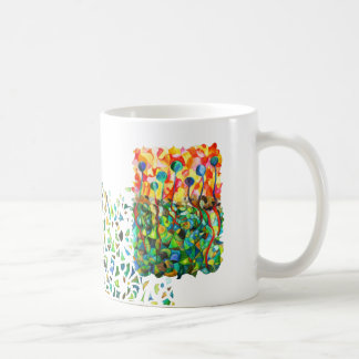 cup colorful mosaic puzzle